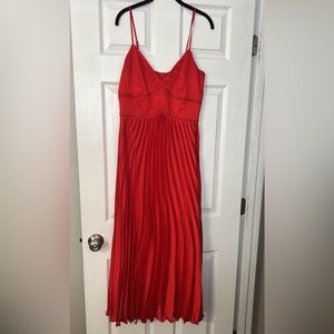 Red Formal Bardot Dress Size 12